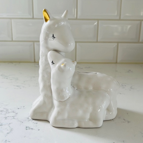 White Ceramic Lamb Coin Bank - Picture 3 of 9
